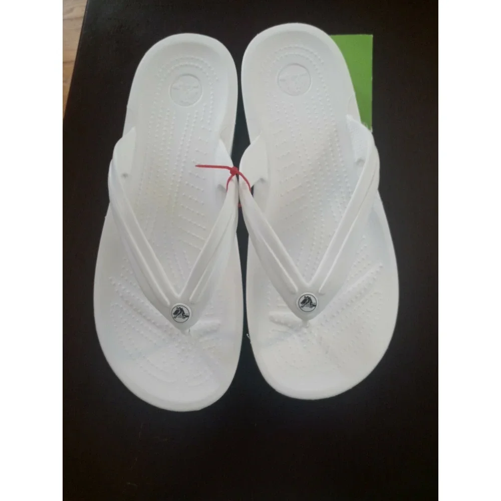 Crocs Crocband Flip Flops Sandal Unisex Lightweight Toe Post Men9 Women11 Slides